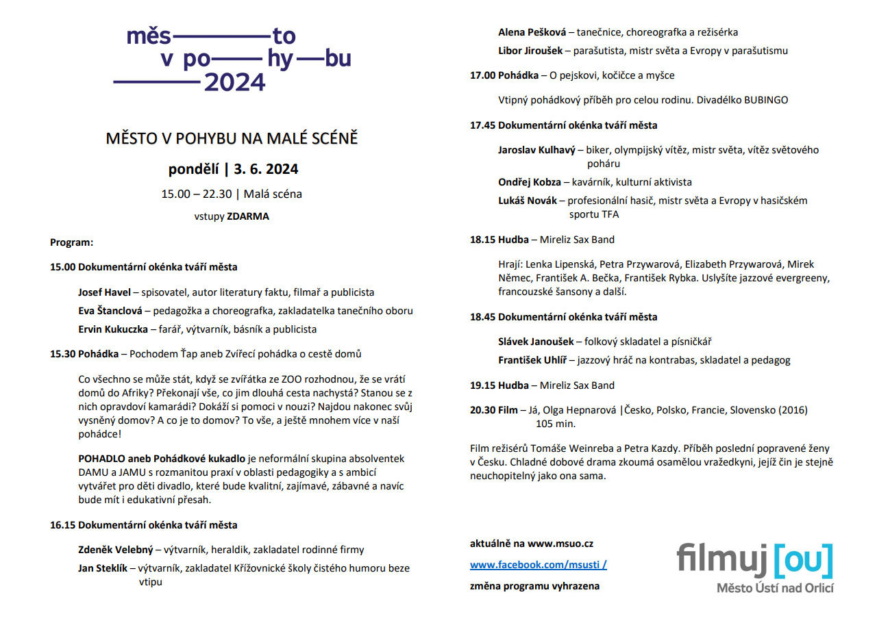 pohybu 1 den msuo