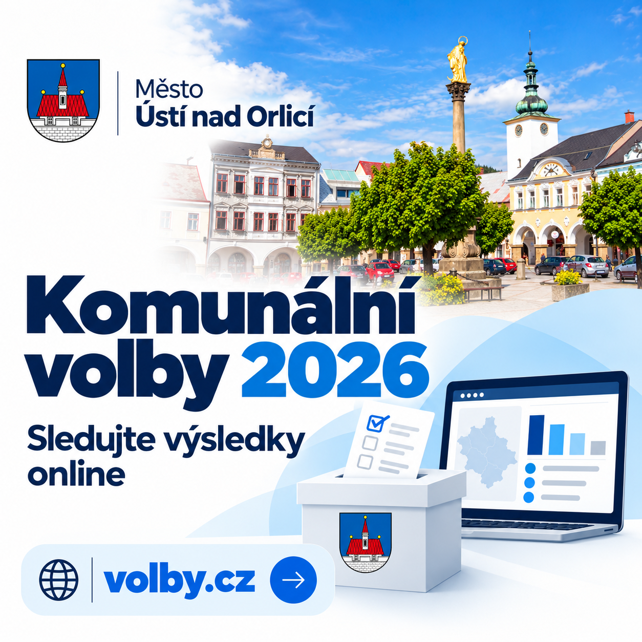Sledujte postup zpracování s výsledky voleb