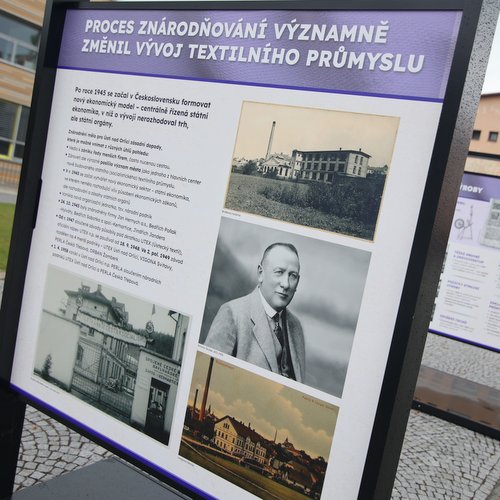 Výstava připomíná textilní historii města