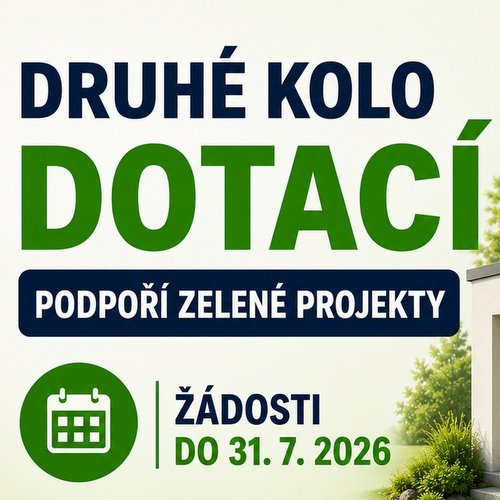 Druhé kolo dotací podpoří zelené projekty